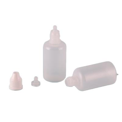 Cina 0.2Oz 0.5oz 1oz 2oz Squeeze Dropper Bottle 10ml 20ml 30ml White Ldpe Plastic  With Child Proof Cap in vendita