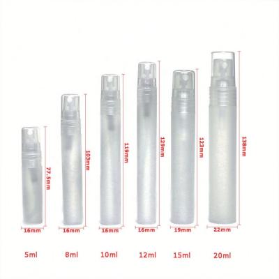 China Free samples refillable pen sprayer bottle 5ml 7ml 9ml empty mini fine mist plastic spray bottles à venda