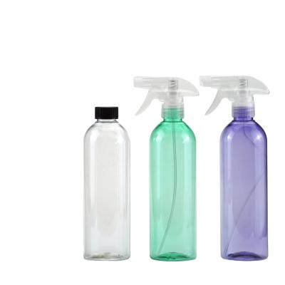 China 500 ML Plastic Trigger Spray Bottle Screen Printing PET Surface Handling For BEAUTY PACKAGING Te koop