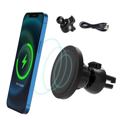 China Module Phone Holder Generic Magnetic Car Outdoor Moving Fast Charging Wireless Charger for sale