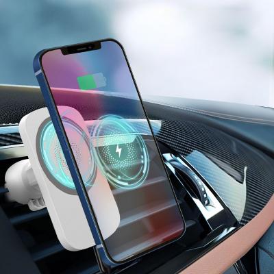 China 15W 10W 7.5W 5W Car Phone Charger Magnetic Magnetic Available Car Wireless Charger Sample Car Phone Charger for sale