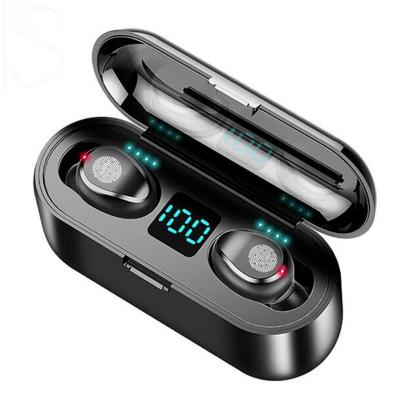 China In-ear F9-5C Noise Canceling Sport Audifono Genuine Wireless Earbuds With Power Bank Battery Display Tws Auriculares F9 for sale