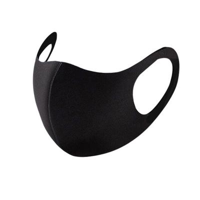 China Washable Dust Respirators Solid Black Fleece Sport Anti Cycling Facecover For Men Women Without Valves for sale