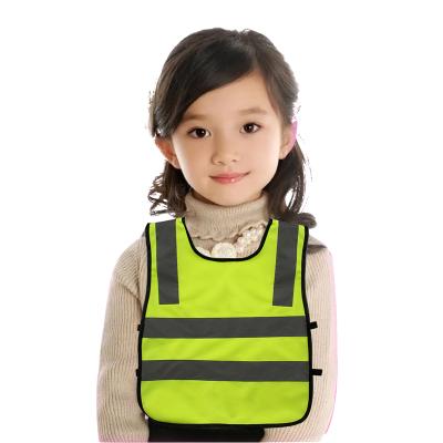 China High Visible New School Kid Reflective Vest Boys Girls Children Invest Customization Child Safety Vest Clothing for sale