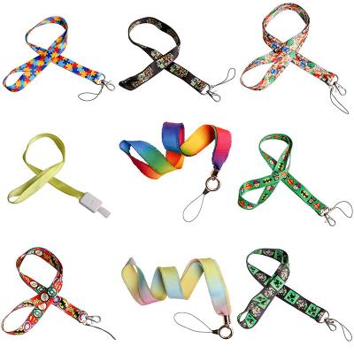 China Wholesale Lanyard Custom Logo Printed Cheap Detachable Buckle Polyester Military Key Lanyard for sale