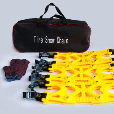 China Anti Slip Chain Free Packing New Wholesale Rubber Snow Tire Chains With Handbag for sale