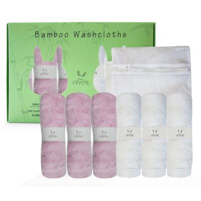 China Baby QUICK DRY Bamboo Washcloths, Hypoallergenic Ultra Soft Absorbent Bamboo Towel, Baby Towel Gift for sale