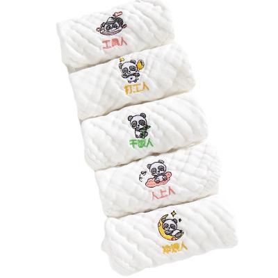 China 100% Sustainable 6 Layers Cotton Muslin Baby Bath Baby Hand Towel Face Towel Newborn Cotton Gauze Washcloth Handkerchief Towel for sale