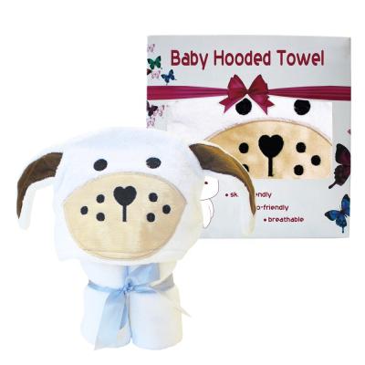 China Hypoallergenic bamboo baby towel OEM hooded bathrobe with kids animal baby hooded towel bambo fiber Amazon for sale