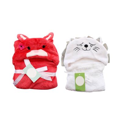 China Cloak Baby Bathrobe Cartoon Character Kids Bathrobe Hooded Animal Model Towel QUICK DRY Designs Baby Towel for sale