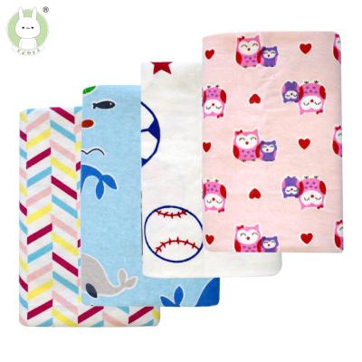 China 4pcs/set Baby Anti-pilling Blankets Bedding Infants Bath Towel Sheet Cotton Cute Print Newborns Wraps Receiving Blanket for sale