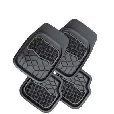 China Brief & Simple Design Durable PVC Black Color Interior Decorative Anti Slip Custom Car Mat for sale