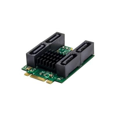 China External M.2 B+M Key SATA Expansion Card Card Marvell 88SE9230 pcie adapter raid for sale