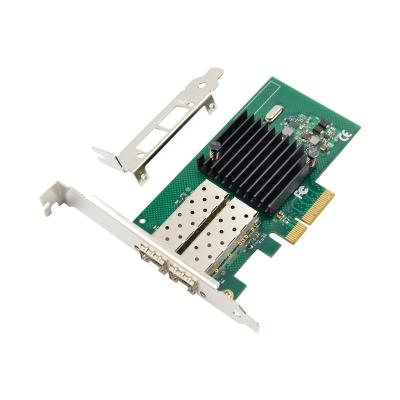 China Dual Server ST728 PCIeX4 1G Fiber Port SFP Network Adapter In Phone I350AM2 for sale