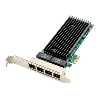 China Server SUNWEIT PCIe x1 Intel 82576 Quad Port Gigabit Network Card for sale