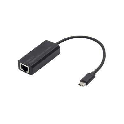 China Desktop USB 3.1 Type-C to Gigabit RJ45 Adapter for sale