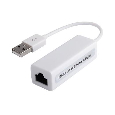 China LAPTOP USB 2.0 RJ45 to Network Card 10/100Mbps Lan Adapter / USB to LAN Adapter for Laptop for sale