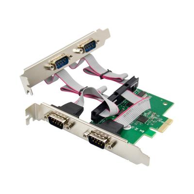 China LAPTOP ST318 PCIe 4 Ports RS232 Serial Card AX99100 for sale