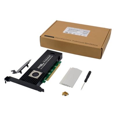 China PCIe x16 ASM2824 SSD with Auto Power to X4 M.2 NVMe SSD Adapter for sale