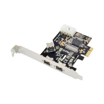 China 2+1 Ports 1394B 2+1 PCI-e To 2+1 Ports 1394B Card External Firewire 800 400 IEEE PCI Express 1394 Cards for sale