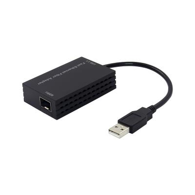 China LAPTOP ST717 USB Type A 3.0 to SFP Adapter ASIX88772C 100M Gigabit Fiber Ethernet for sale