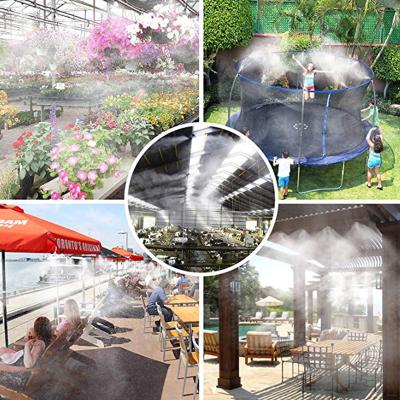 China Garden Spray wholesale&dropshipping Outdoor Mister Line System Cooling System Irrigation Kit For Greenhouse Garden Patio Mist Waterring for sale