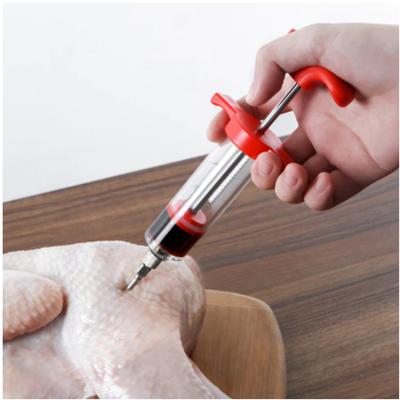 China Sustainable Flavor needle Turkey pork bbq steak meat sauces syringes marinades kitchen accessories Spices cooking tool for sale