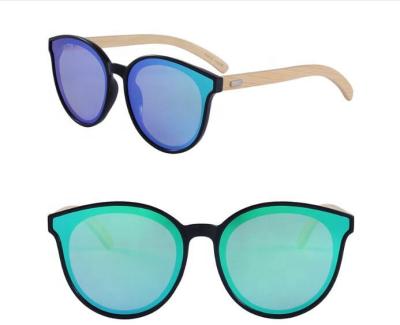 China New Style Fashion Sunglasses Women Big Size Multi Colors Eagle Fleece PC + Bamboo Wooden Frame Sun Shades Sunglasses for sale