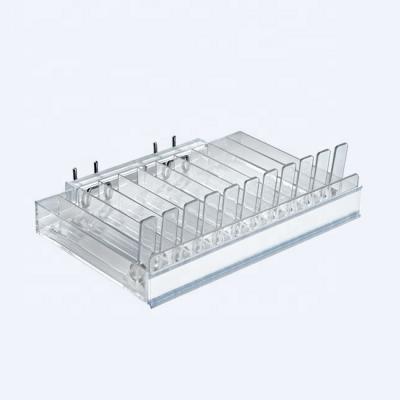 China Storage Cosmetic Acrylic Cosmetic Organizer For Acrylic Hook Pegboard Slatwall Shelf Slipper for sale