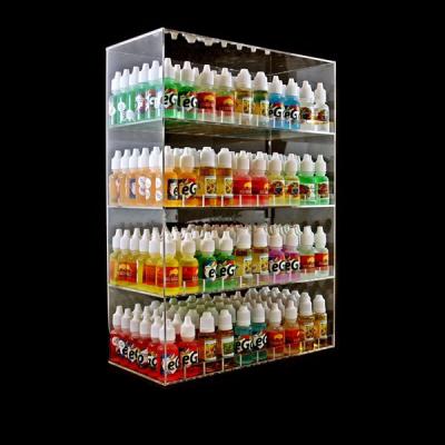 China On Shelf Acrylic Liquid Counter Table 4 Shelf E Retail Display Case Without Divider for sale