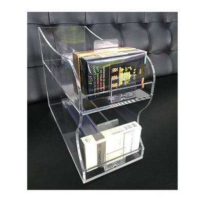 China On Shelf Custom Clear Acrylic Shelf Lifter / Desktop Store Shelf Display for sale