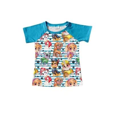 China Wholesale Plus Size Short Sleeve Paw Patrol T-shirt Fashion Kids Raglans for sale