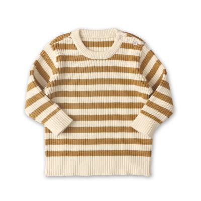 China Boutique Plus Size Autumn Super Soft Baby Girl Knit Sweater Kids Girl Stripped Color Sweater Knitting Sweater for sale