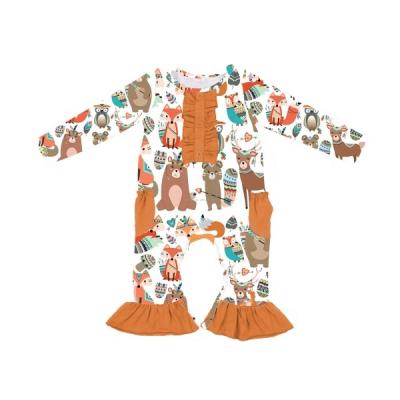 China Normcore/Minimalist New Product For Girls Set Children's Overalls With Cartoon Characters And Christmas Tree Pattern Christmas 2 Piece Set for sale