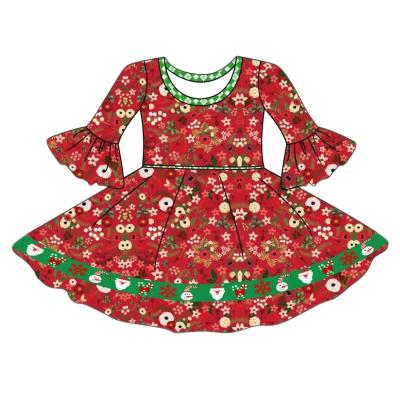 China Plus Size Girls Dress Clothes Boutique Dresses with Pumpkin Pattern and Lace Design Dress Costume for sale