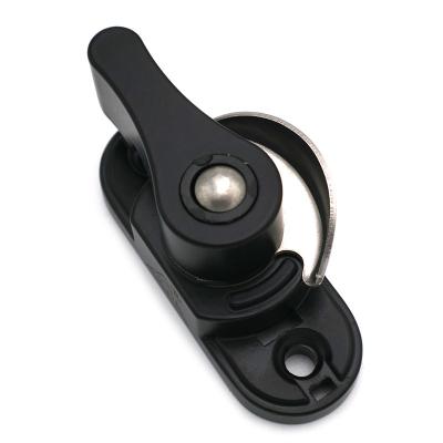 China BESTIY Modern Aluminum Window Sash Hook Back and forth Crescent Lock for sale