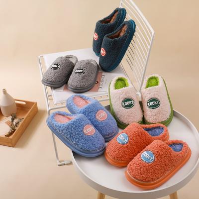 China Cushioning Hot Selling Men's Bedroom Indoor Home Slippers Winter Comfortable Soft Warm Plush Slippers For Men for sale