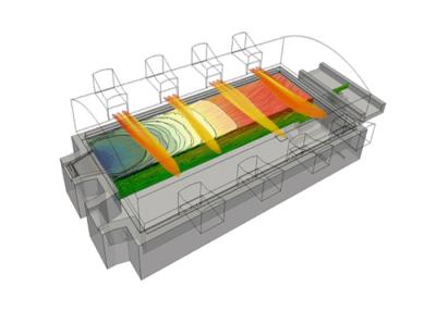 Китай Печь 50T тугоплавких материалов натроизвестковая стеклянная плавя продается