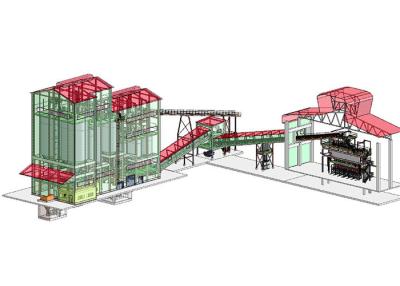 China Planta de cristal automática de acero suave del lote 200tpd de la arena de la silicona en venta