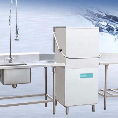 China Stainless Steel Free Standing Dishwasher Professional  hood type commercial dishwahser for sale