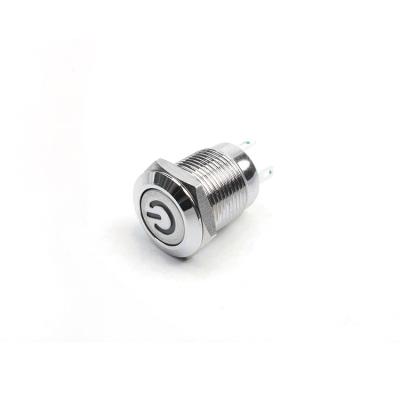 China 1NO 12mm push button switch for sale