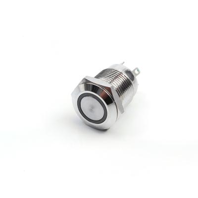 China 1NO 12mm Led Push Button Switch Momentary Push Button Switch for sale