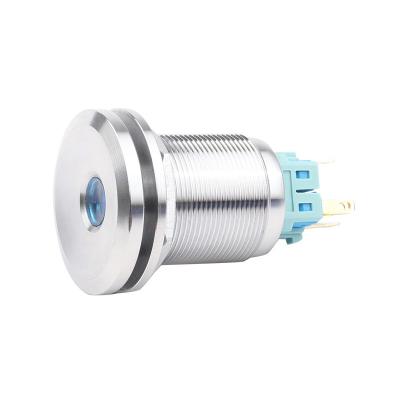 China 1NO1NC 25mm Metal Push Button Waterproof Foot Switch IK09 IP67 for sale