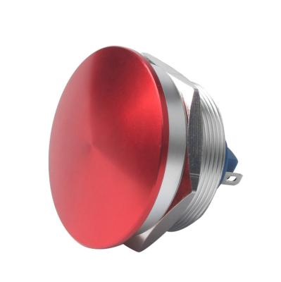 China Large 1NO 30mm Metal Push Button Aluminum Alloy Oxidation Mushroom Head Explosion Proof Waterproof for sale