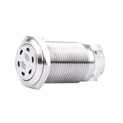 China 16mm Stainless Steel Metal Buzzer Screw Terminal Stainless Steel LED Waterproof Buzzer 12V24V5V for sale