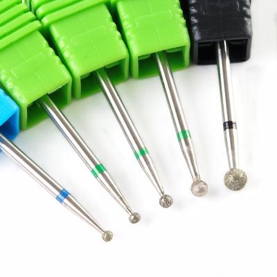 China Remove Powder/Silver Diamond Drill For Nails Manicure Nail Filing Bit Nail Drill Bits Wholesale Nail Polish for sale