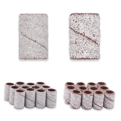 China Japan NCA White Zebra Sanding Bands Nail Drill Sanding Sleeves Sanding Band For Nail for sale