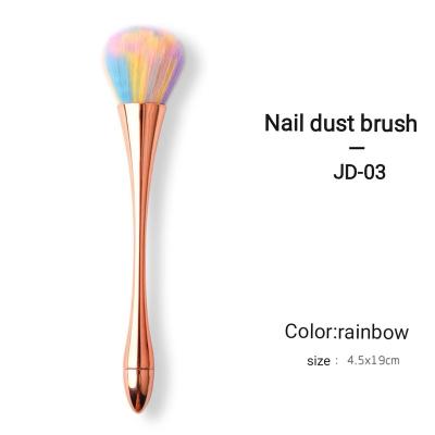 China Fashion Hair Nail Dust Brush Durable Hot Brush Fibrous Nail Art Dust Brush Nail Cleaning Tool for sale