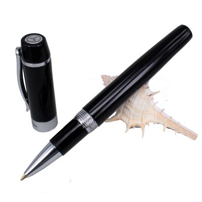 China Business Car Pen BENZS LOGO Printing Roller Pens Luxury Metal Gel Ink Tip Black Tip Black Brand Gel Pens for sale