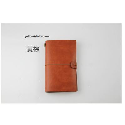 China custom leather classic a6 notebook quilting spiral PU saddle notebook match pen travelers notebook accessories for students for sale